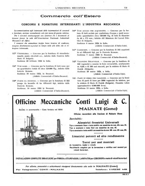 L'industria meccanica rivista quindicinale