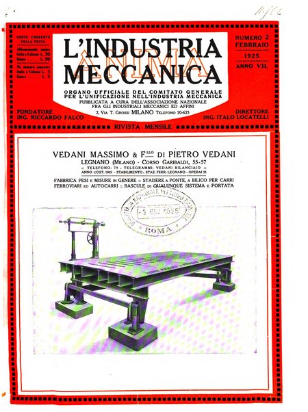 L'industria meccanica rivista quindicinale