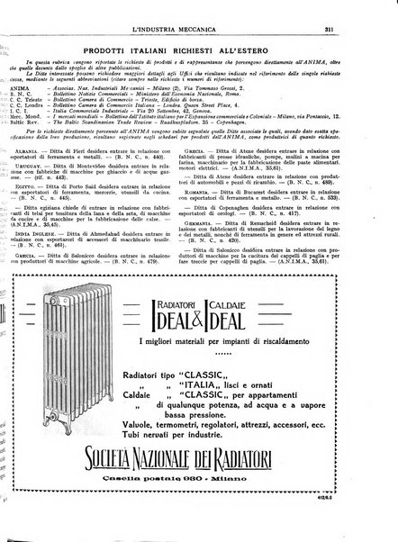 L'industria meccanica rivista quindicinale