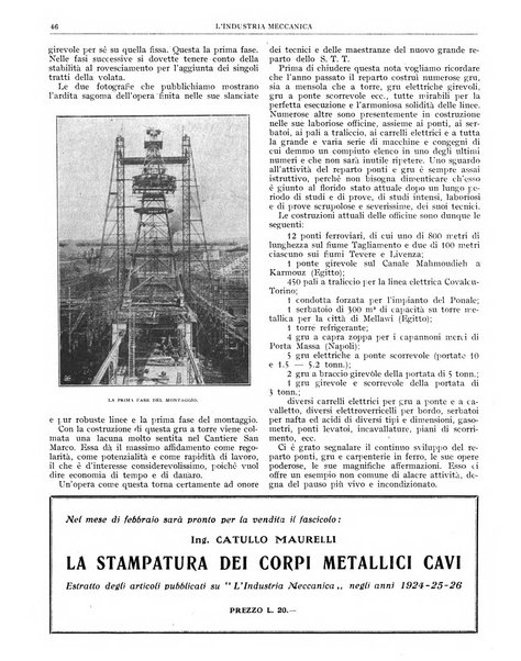 L'industria meccanica rivista quindicinale