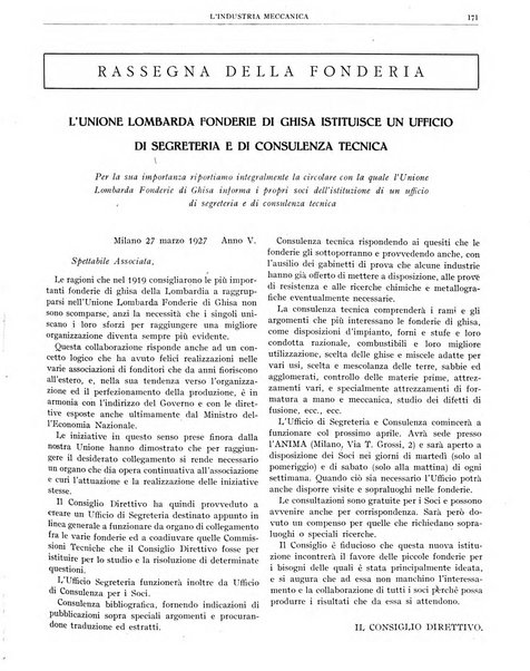 L'industria meccanica rivista quindicinale