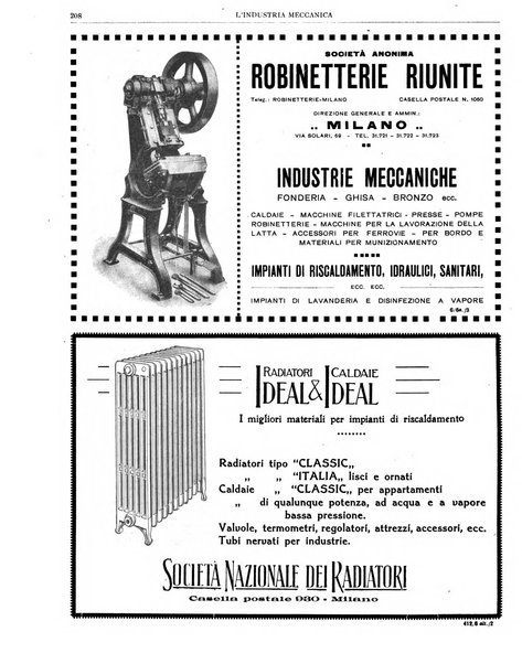 L'industria meccanica rivista quindicinale