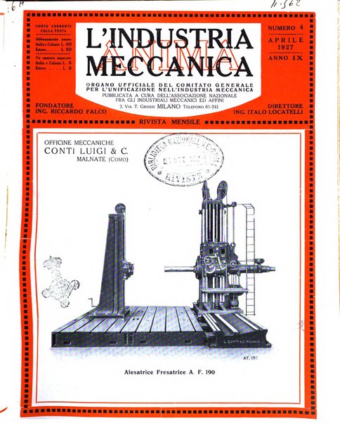 L'industria meccanica rivista quindicinale