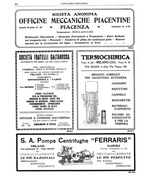 L'industria meccanica rivista quindicinale