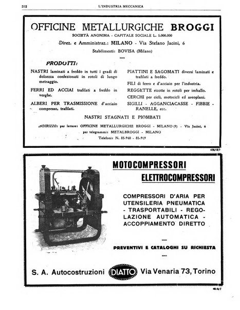 L'industria meccanica rivista quindicinale