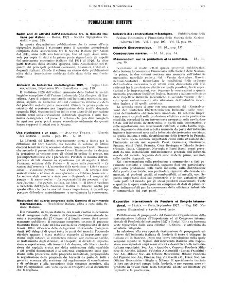 L'industria meccanica rivista quindicinale