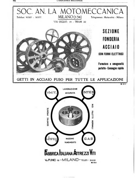 L'industria meccanica rivista quindicinale