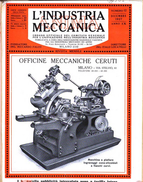 L'industria meccanica rivista quindicinale