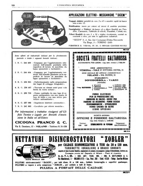 L'industria meccanica rivista quindicinale