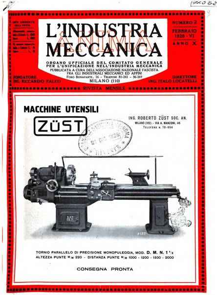 L'industria meccanica rivista quindicinale