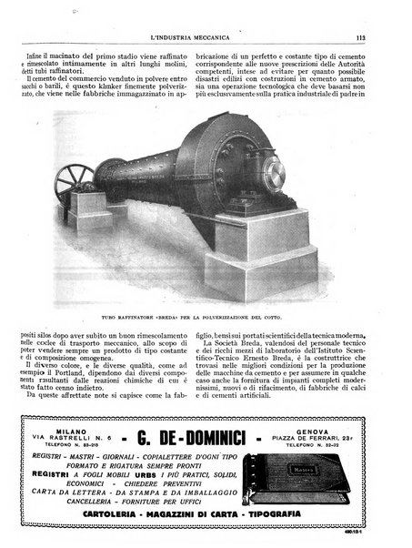 L'industria meccanica rivista quindicinale