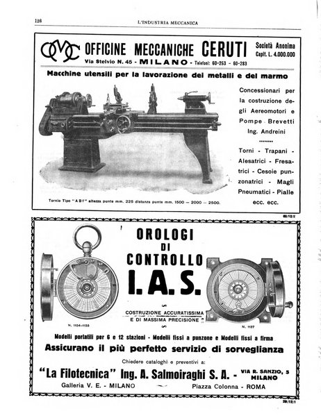 L'industria meccanica rivista quindicinale