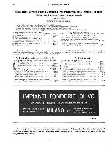 L'industria meccanica rivista quindicinale