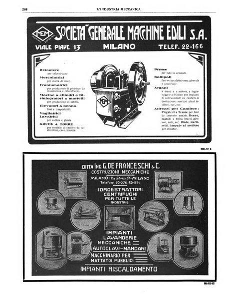 L'industria meccanica rivista quindicinale