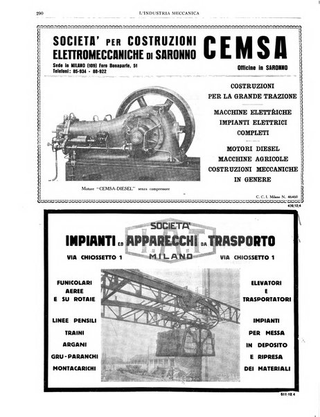 L'industria meccanica rivista quindicinale