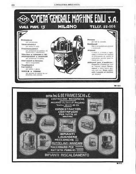 L'industria meccanica rivista quindicinale