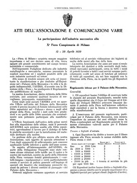 L'industria meccanica rivista quindicinale