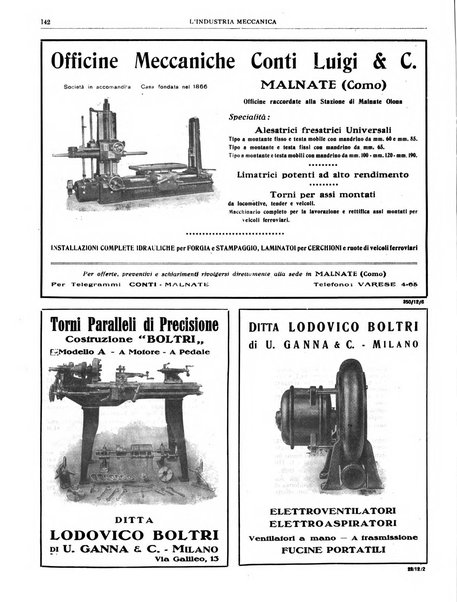 L'industria meccanica rivista quindicinale