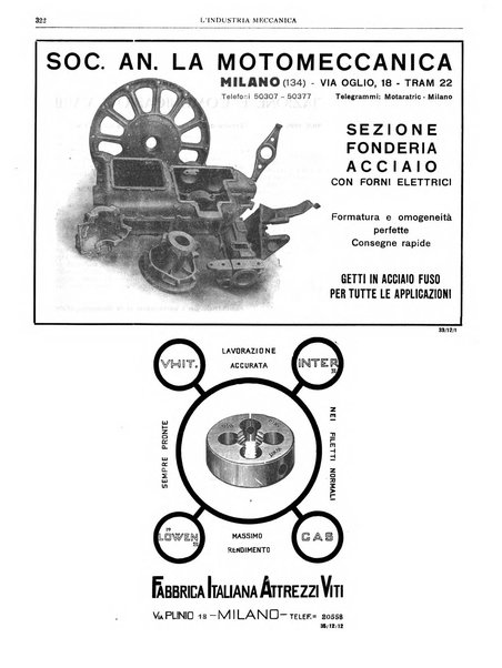 L'industria meccanica rivista quindicinale