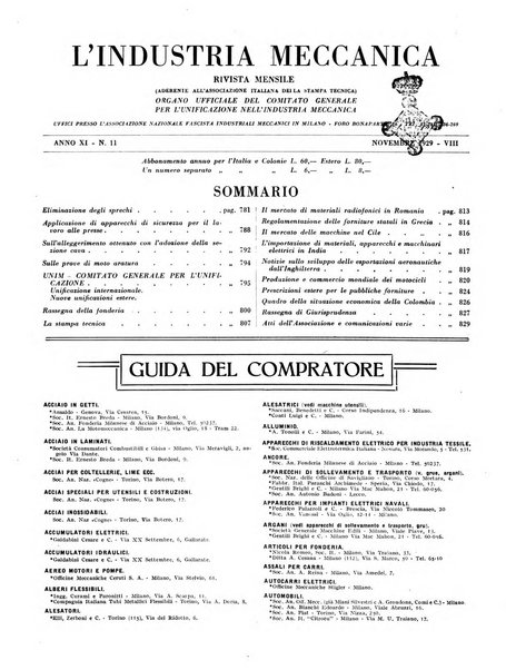 L'industria meccanica rivista quindicinale