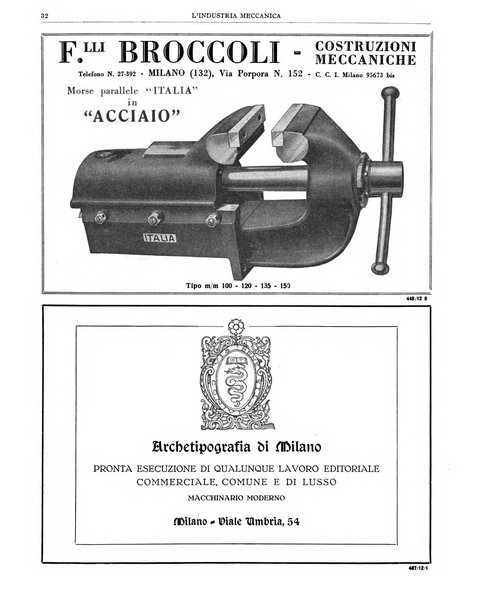 L'industria meccanica rivista quindicinale