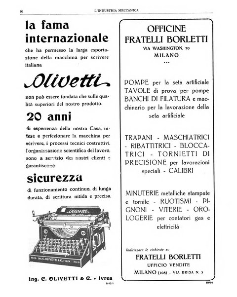 L'industria meccanica rivista quindicinale