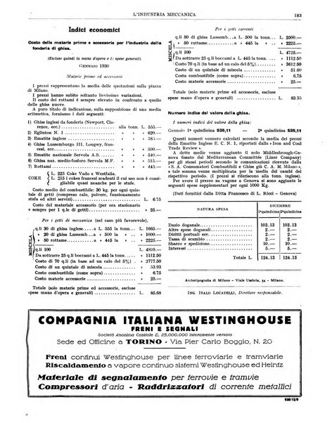 L'industria meccanica rivista quindicinale