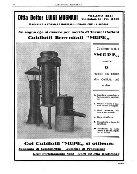 L'industria meccanica rivista quindicinale