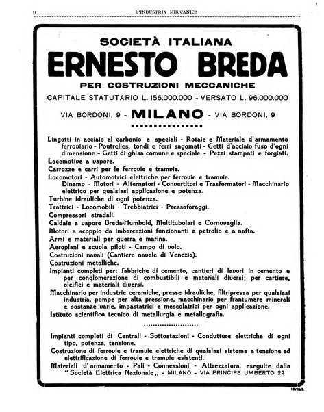 L'industria meccanica rivista quindicinale