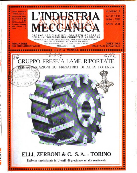 L'industria meccanica rivista quindicinale