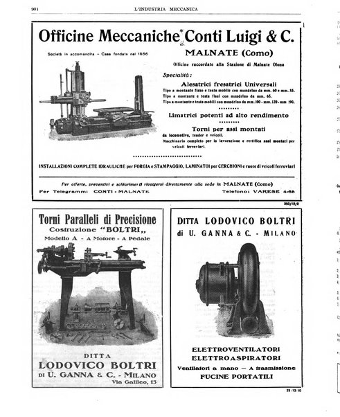 L'industria meccanica rivista quindicinale