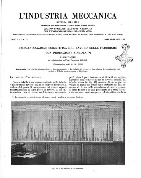 L'industria meccanica rivista quindicinale