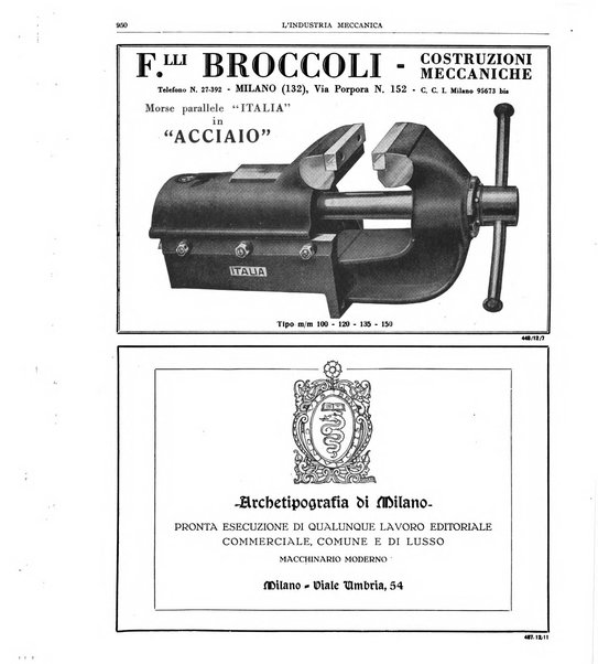 L'industria meccanica rivista quindicinale