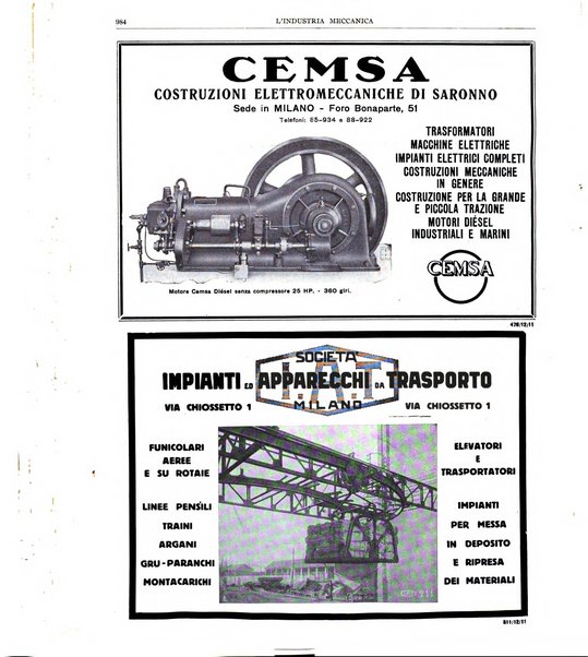 L'industria meccanica rivista quindicinale