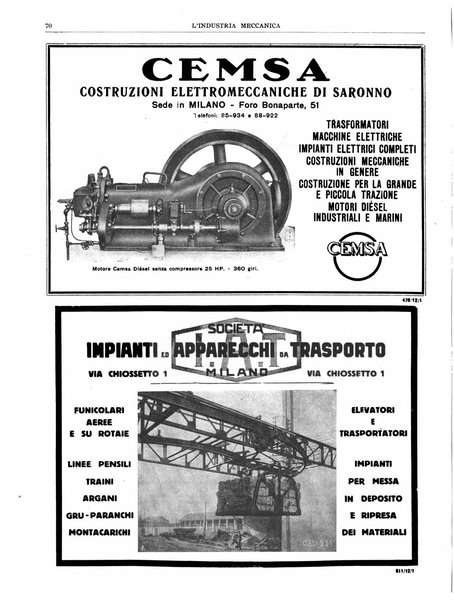 L'industria meccanica rivista quindicinale