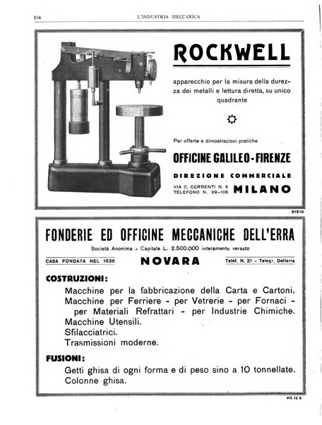 L'industria meccanica rivista quindicinale