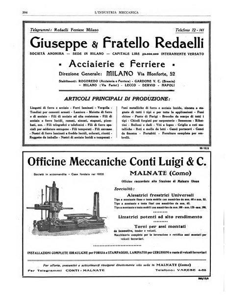 L'industria meccanica rivista quindicinale