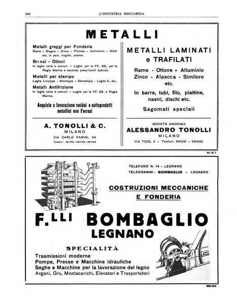 L'industria meccanica rivista quindicinale