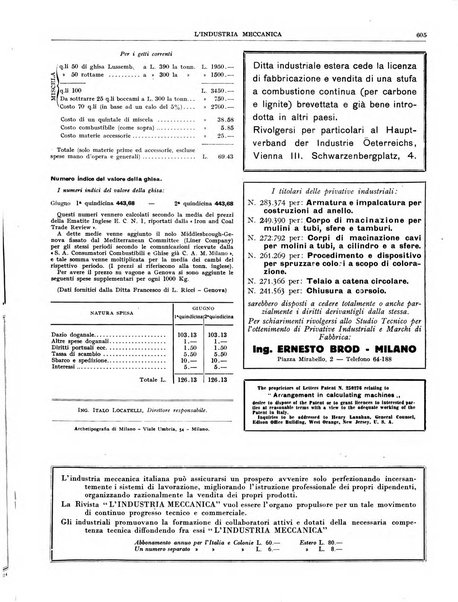 L'industria meccanica rivista quindicinale