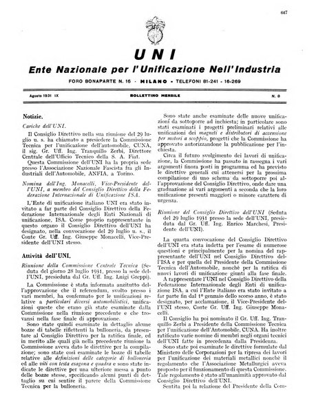 L'industria meccanica rivista quindicinale