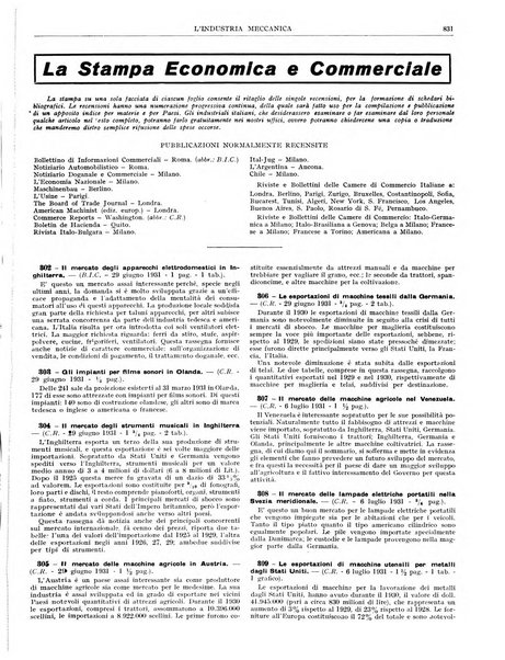 L'industria meccanica rivista quindicinale