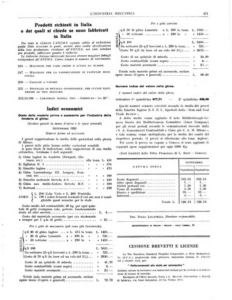 L'industria meccanica rivista quindicinale