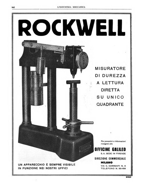 L'industria meccanica rivista quindicinale