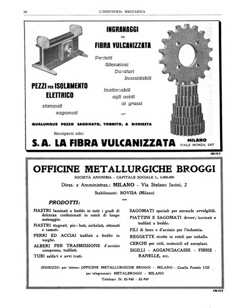 L'industria meccanica rivista quindicinale