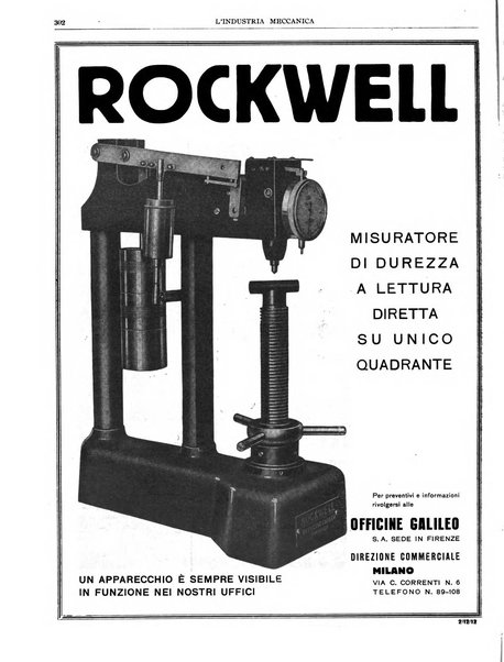 L'industria meccanica rivista quindicinale