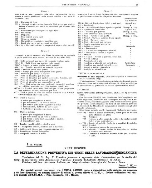 L'industria meccanica rivista quindicinale