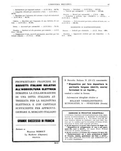 L'industria meccanica rivista quindicinale