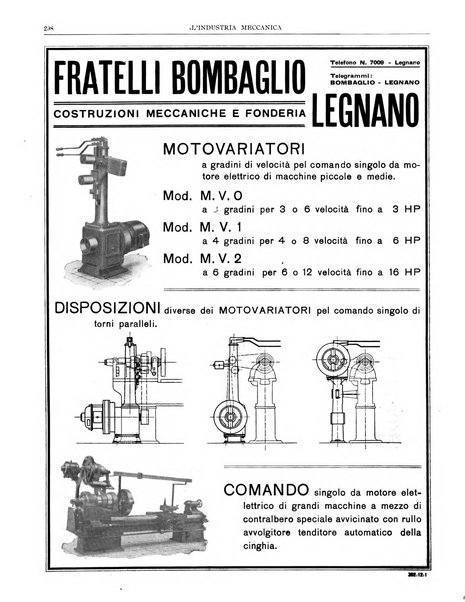 L'industria meccanica rivista quindicinale