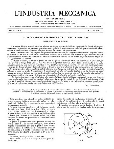 L'industria meccanica rivista quindicinale