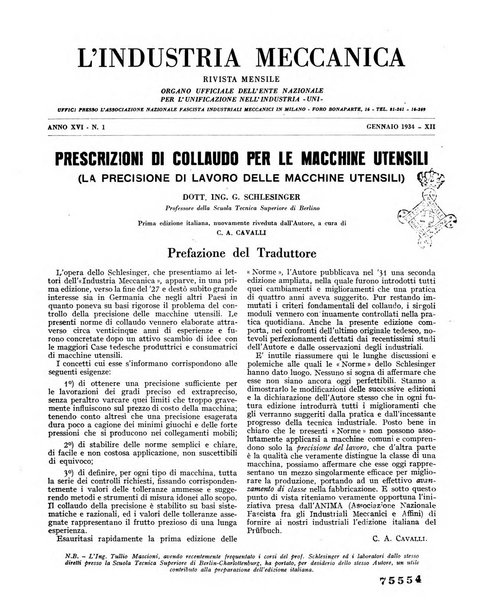 L'industria meccanica rivista quindicinale